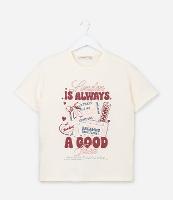 Camiseta Oversized Infantil com Lettering London - Tam 5 a 14 Anos - 1