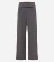 Calça Reta em Ana Ruga Texturizada e Pala Virada - 1