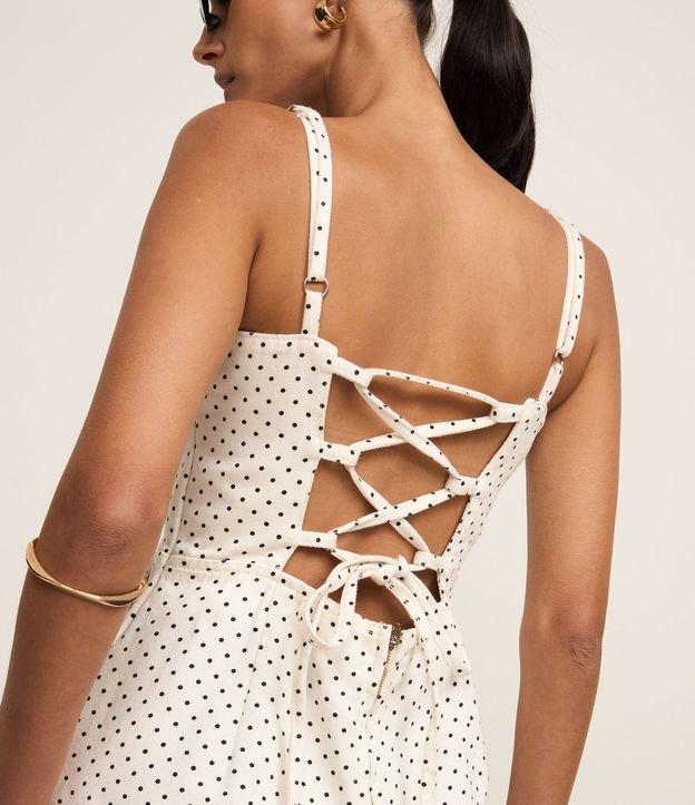 Macacão Longo em Sarja Poá com Lastex e Bolsos - 2