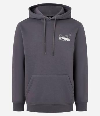 Casaco Comfort em Moletom e Estampa Lettering