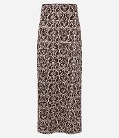 Saia New Midi em Viscose e Linho com Estampa Arabesca - 1