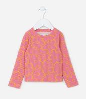Blusa Infantil Canelada com Estampa Floral - Tam 1 a 6 Anos - 2