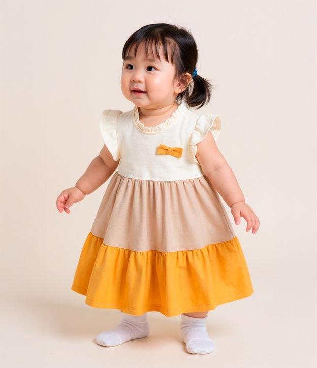 Vestido Marias Infantil com Lacinho Aplicado - Tam 0 a 18 meses - 2