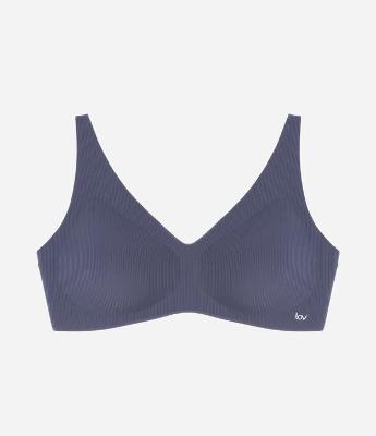 Sutiã Top em Microfibra Texturizada e Bojo Removivel