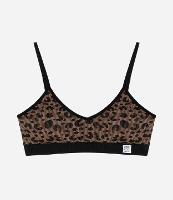 Sutiã Top sem Bojo Seamless Estampado de Oncinha - 1