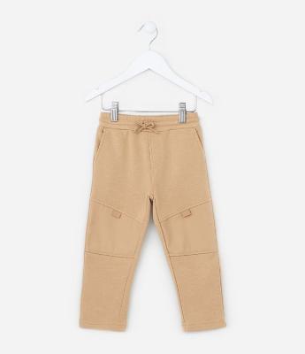Calça Infantil com Bolsos e Recortes - Tam 1 a 5 Anos