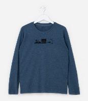 Camiseta Infantil com Estampa Paisagem - Tam 5 a 14 Anos - 1