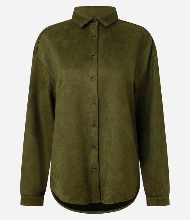 Camisa em Suede com Cava Deslocada - 1