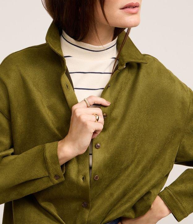 Camisa em Suede com Cava Deslocada - 2