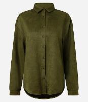 Camisa em Suede com Cava Deslocada - 1