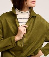 Camisa em Suede com Cava Deslocada - 2