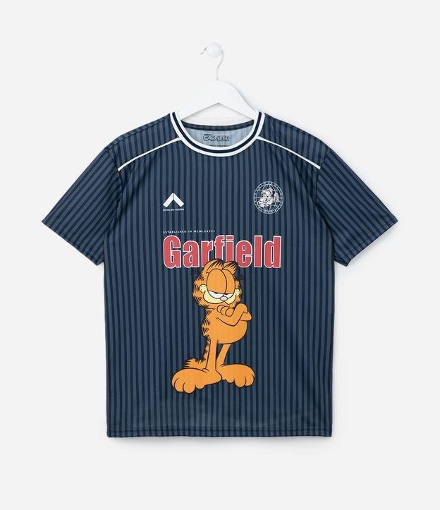 Camiseta Esportiva Relaxed Infantil com Estampa Garfield - Tam  5 a 14 Anos - 1