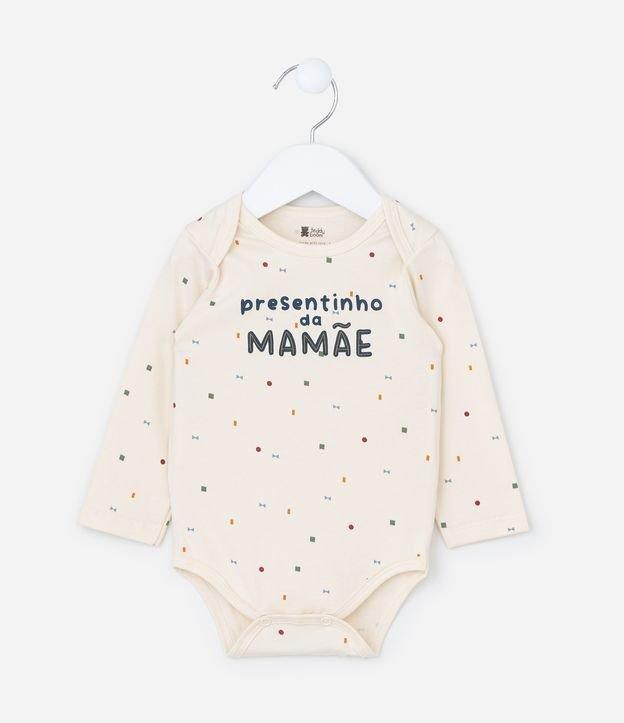 Body Infantil com Lettering Presentinho da Mamãe - Tam RN a 18 meses - 1
