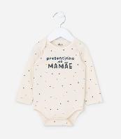 Body Infantil com Lettering Presentinho da Mamãe - Tam RN a 18 meses - 1