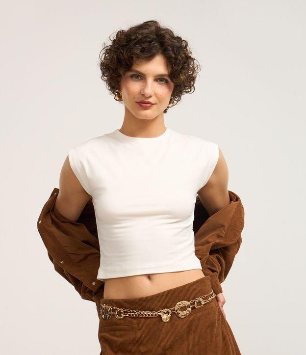 Blusa em Algodão com Ombro Caído - 3