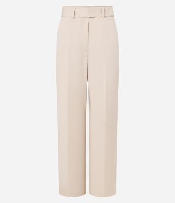 Calça Alfaiatada com Bolsos e Frisos