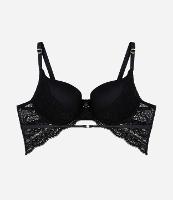 Sutiã Base com Bojo Oco e Renda Floral - 1