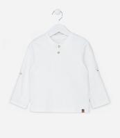 Camiseta Infantil com Gola Henley e Botões - Tam 1 a 6 Anos - 2