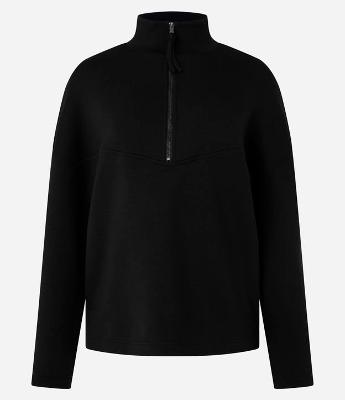 Blusa Comfort em Viscose com Gola Alta e Zíper