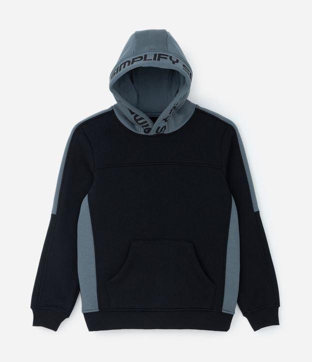 Casaco Infantil com Capuz e Recortes - Tam 5 a 14 Anos - 1