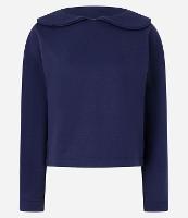 Blusa em Moletom com Gola Marinheiro - 1