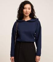 Blusa em Moletom com Gola Marinheiro - 2