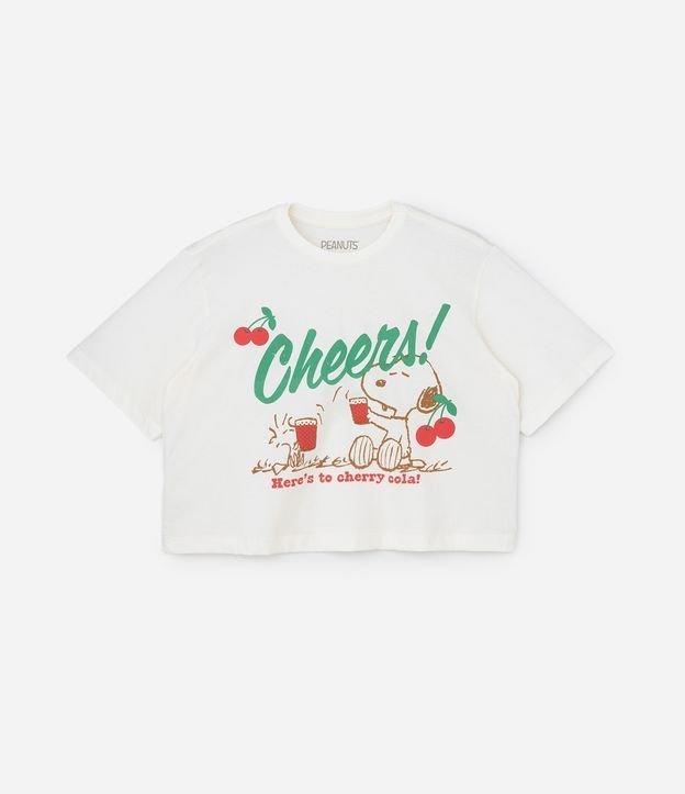 Camiseta Boxy com Estampa do Snoopy Curve & Plus Size - 1
