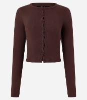 Cardigan em Ribana com Botões Frontais - 1