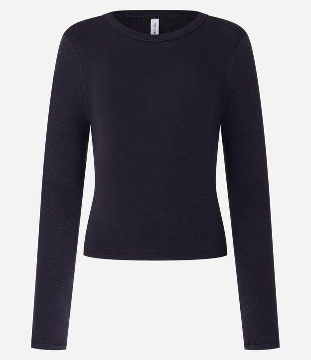 Blusa em Ribana com Gola Redonda - 1