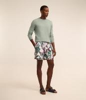 Bermuda em Microfibra  com Cós Elástico e Estampa Floral - 2