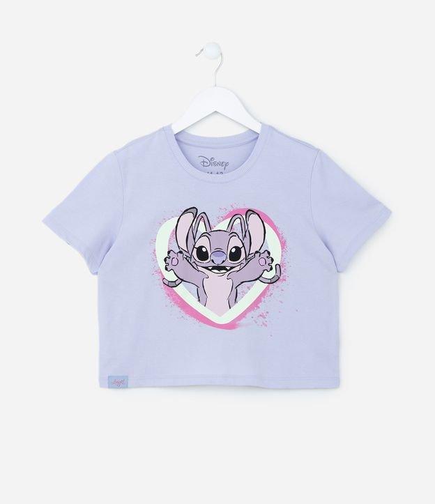 Camiseta Curta Infantil com Estampa Angel - Tam 5 a 14 Anos - 1