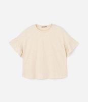 Camiseta em Flamê com Babado na Manga Curve & Plus Size - 1