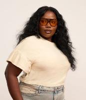 Camiseta em Flamê com Babado na Manga Curve & Plus Size - 3