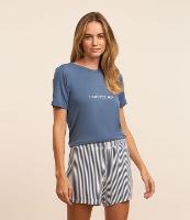 Pijama Short Doll com Estampa Lettering Chase The Sun - 2