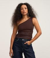 Blusa em Tule com Um Ombro Só e Franzidinho - 2