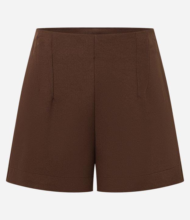 Short Curto em Alfaiataria com Pences - 1