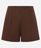 Short Curto em Alfaiataria com Pences - 1