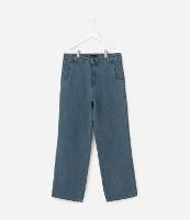 Calça Baggy Infantil em Jeans - Tam 7 a 14 Anos - 1
