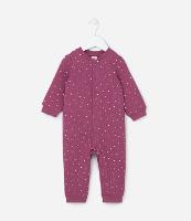 Macacão Infantil com Estampa Corações - Tam  0 a 18 meses - 1