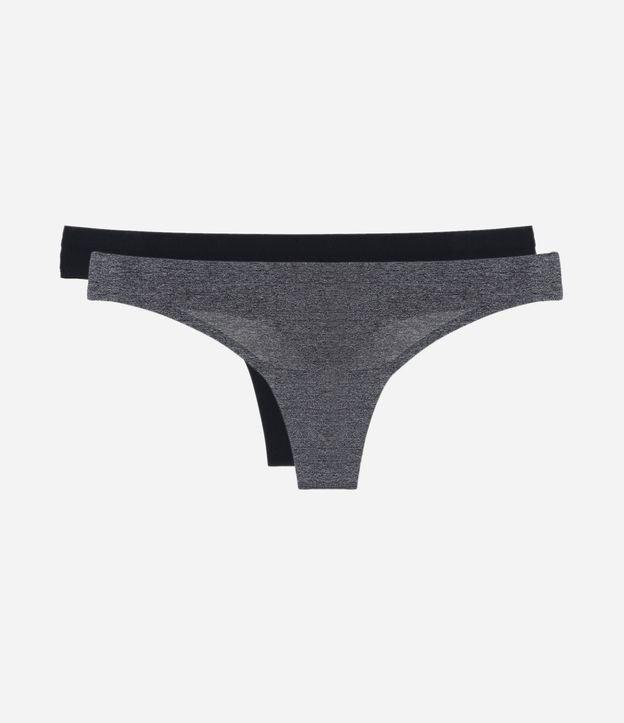 Kit 02 Calcinhas Biquíni Fio em Microfibra - 1