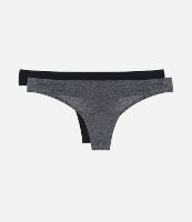 Kit 02 Calcinhas Biquíni Fio em Microfibra - 1