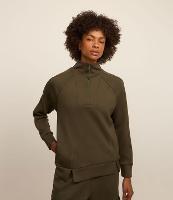 Casaco Esportivo em Microfibra Pesada Liso com Gola Alta e Recortes - 2