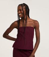 Blusa em Suedine com Recorte e Decote Tomara que Caia - 2