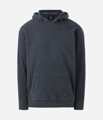 Casaco Esportivo com Capuz em Fleece