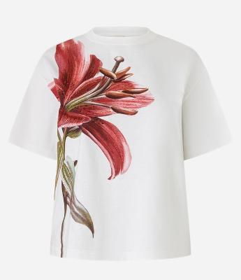 Blusa em Algodão com Estampa Floral de Lírio