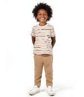 Camiseta Infantil com Bolsinho e Estampa Listrada - Tam 1 a 6 Anos - 2