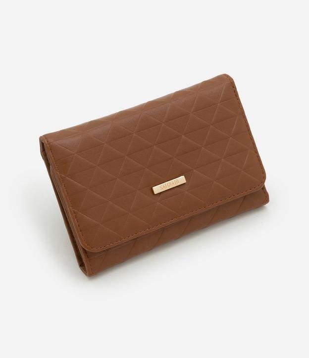 Carteira Média em PU com Textura de Triangulos - 1