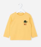 Camiseta Infantil com Estampa Interativa de Tartaruga - Tam 1 a 6 Anos - 1