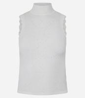 Blusa em Tricô com Golinha com Ondinhas na Cava - 1