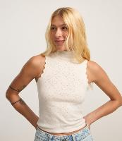 Blusa em Tricô com Golinha com Ondinhas na Cava - 2